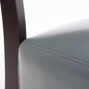 Silla de Confidente CAPULCO, patas marrones en color negro