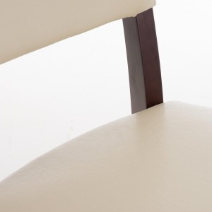 Silla de Confidente CAPULCO, patas marrones en color negro