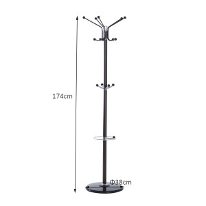 Perchero MANUTO con paragüero integrado color negro