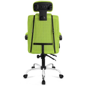 Silla Ergonomica FABIO reclinable, malla color negro