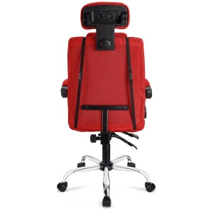 Silla Ergonomica FABIO reclinable, malla color negro
