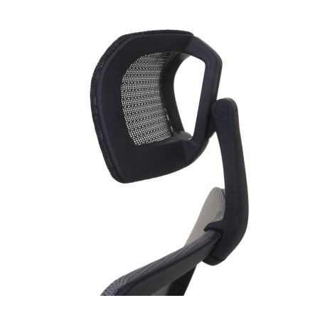 Silla de oficina NUTAL totalmente ajustable en malla color negro/gris 2