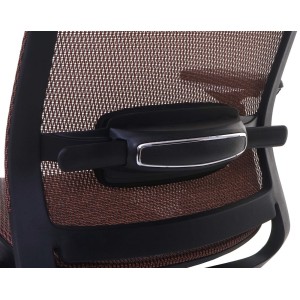 Silla de oficina NUTAL totalmente ajustable en malla color negro/gris