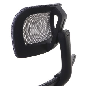 Silla de oficina NUTAL totalmente ajustable en malla color negro/gris