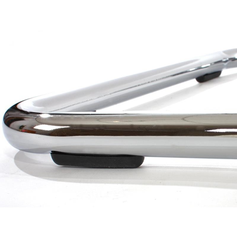 Lote 2 sillas confidente ergonómicas VISTO NET, malla/piel negro