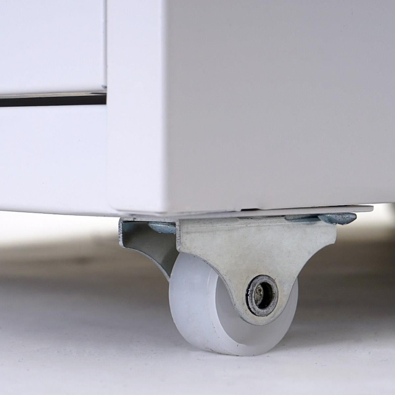 Archivador HUT 5 CAJONES, 69x28x44 cm, en Acero color Blanco