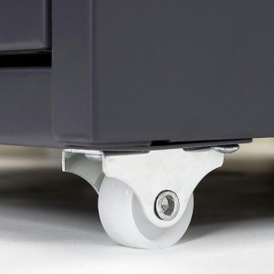 Archivador HUT 6 CAJONES, 69x28x44 cm, en Acero color Blanco