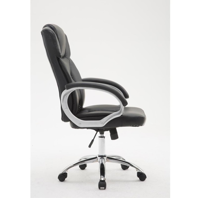 Sillón de oficina LOPE en piel color negro