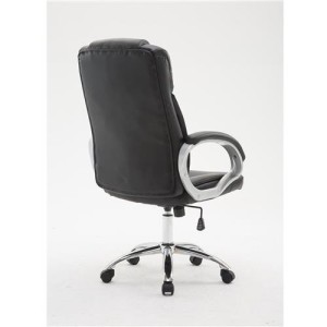 Sillón de oficina LOPE en piel color negro