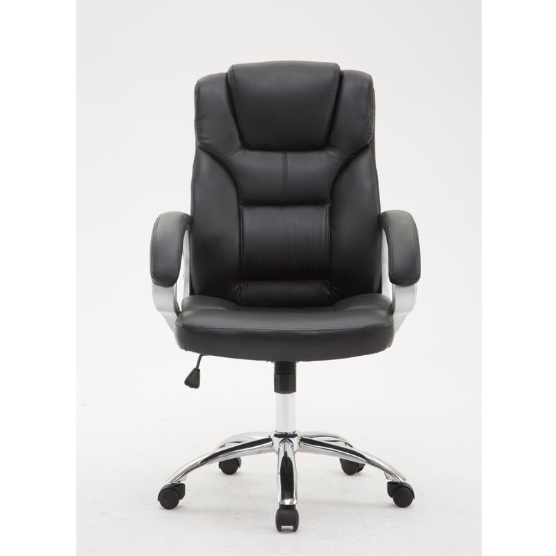 Sillón de oficina LOPE en piel color negro