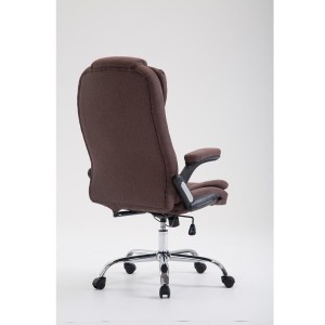 Sillón de Oficina SAN ANTONIO TELA, Gran acolchado, color Negro