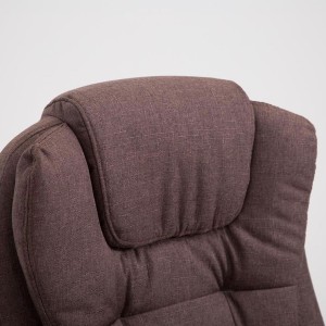 Sillón de Oficina SAN ANTONIO TELA, Gran acolchado, color Negro