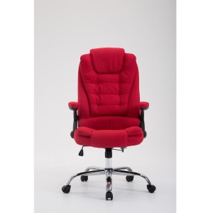 Sillón de Oficina SAN ANTONIO TELA, Gran acolchado, color Negro