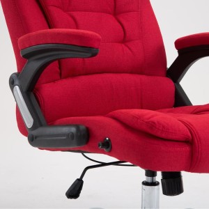 Sillón de Oficina SAN ANTONIO TELA, Gran acolchado, color Negro