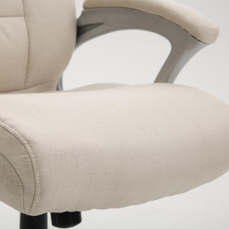 Sillón de oficina BALTIMORE TELA, en color negro