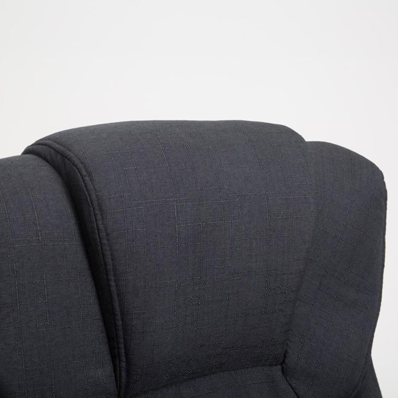 Sillón de oficina BALTIMORE TELA, en color negro