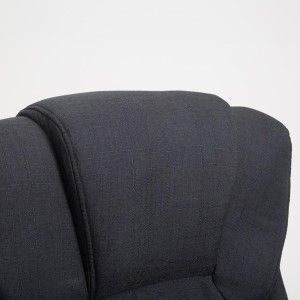 Sillón de oficina BALTIMORE TELA, en color negro