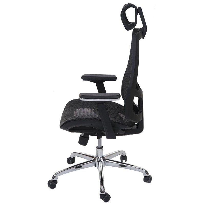 Silla Ergonómica BREND, ajustable, en malla negro