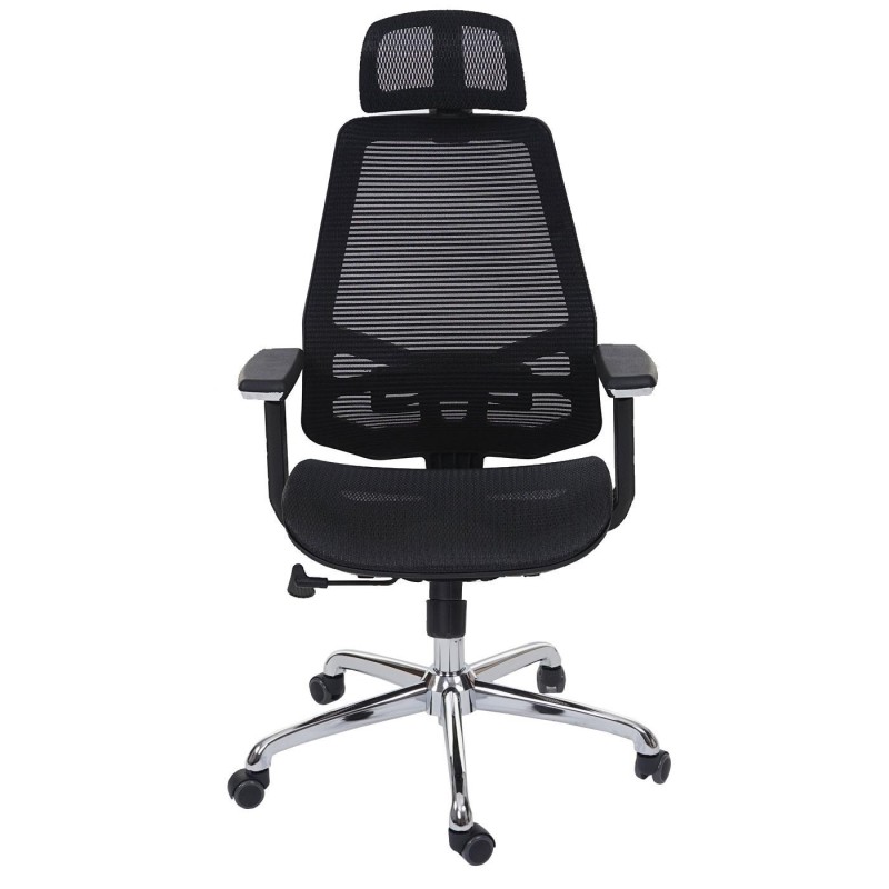 Silla Ergonómica BREND, ajustable, en malla negro
