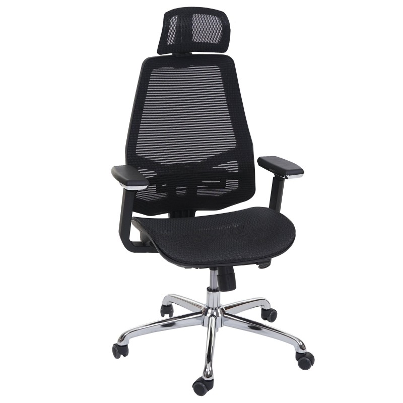 Silla Ergonómica BREND, ajustable, en malla negro