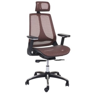 Silla Ergonómica ALAN, ajustable, en malla negro y gris