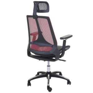 Silla Ergonómica ALAN, ajustable, en malla negro y gris