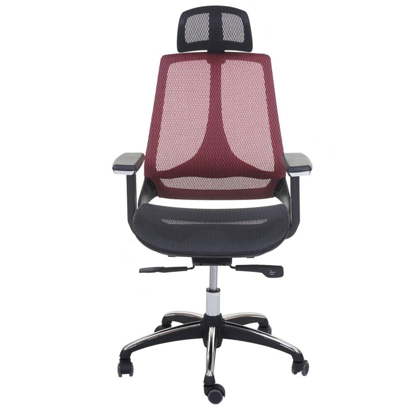 Silla Ergonómica ALAN, ajustable, en malla negro y gris