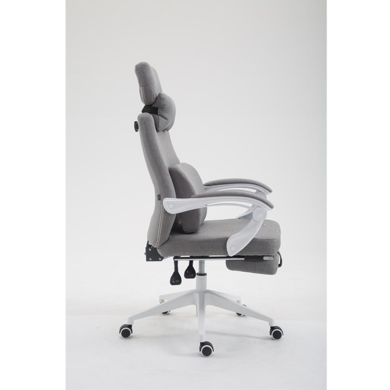 Sillón de Oficina ADRIANO, Reposapiés Extensible, color Negro