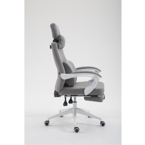 Sillón de Oficina ADRIANO, Reposapiés Extensible, color Negro