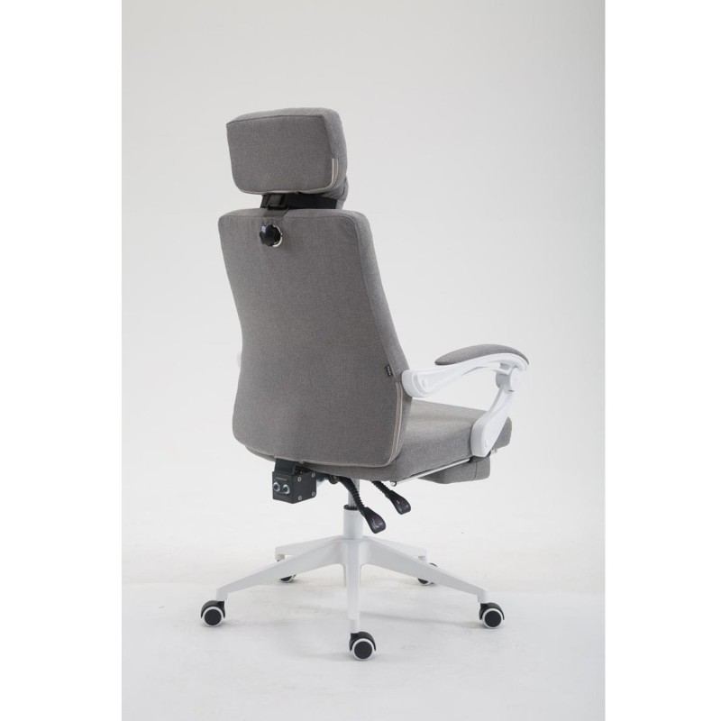 Sillón de Oficina ADRIANO, Reposapiés Extensible, color Negro