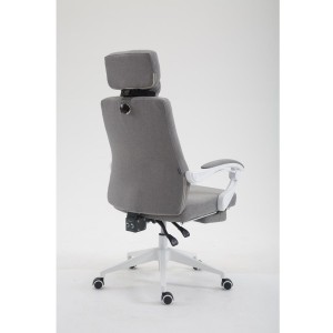 Sillón de Oficina ADRIANO, Reposapiés Extensible, color Negro