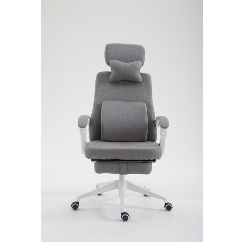 Sillón de Oficina ADRIANO, Reposapiés Extensible, color Negro