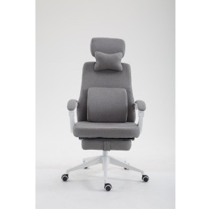 Sillón de Oficina ADRIANO, Reposapiés Extensible, color Negro