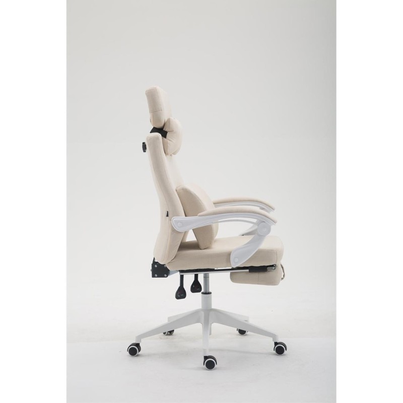 Sillón de Oficina ADRIANO, Reposapiés Extensible, color Negro