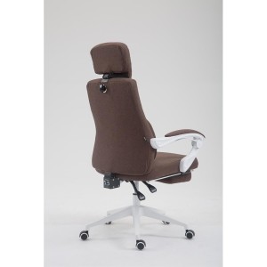 Sillón de Oficina ADRIANO, Reposapiés Extensible, color Negro