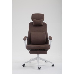 Sillón de Oficina ADRIANO, Reposapiés Extensible, color Negro