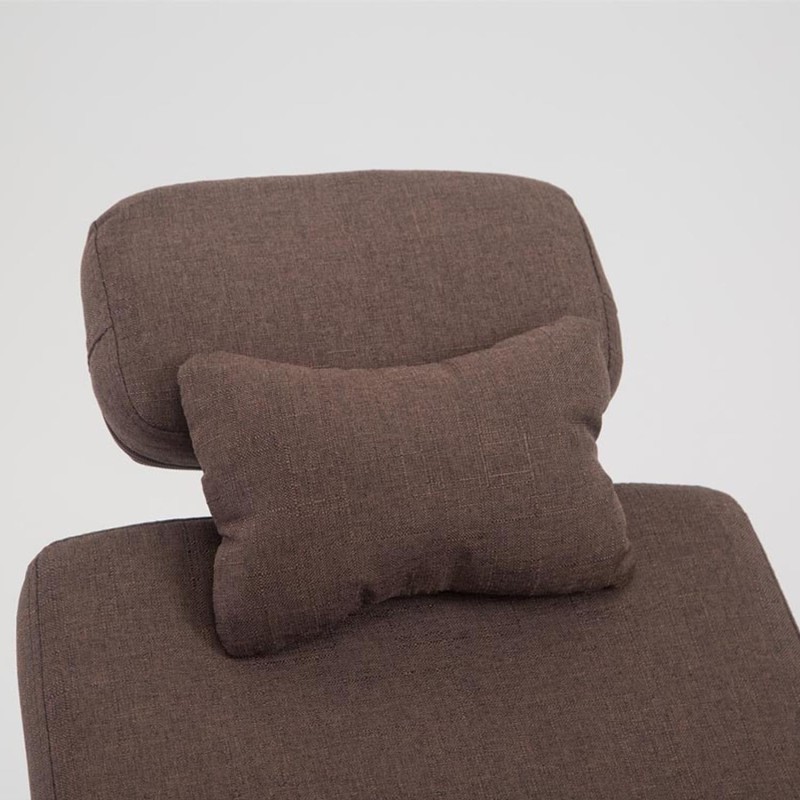 Sillón de Oficina ADRIANO, Reposapiés Extensible, color Negro