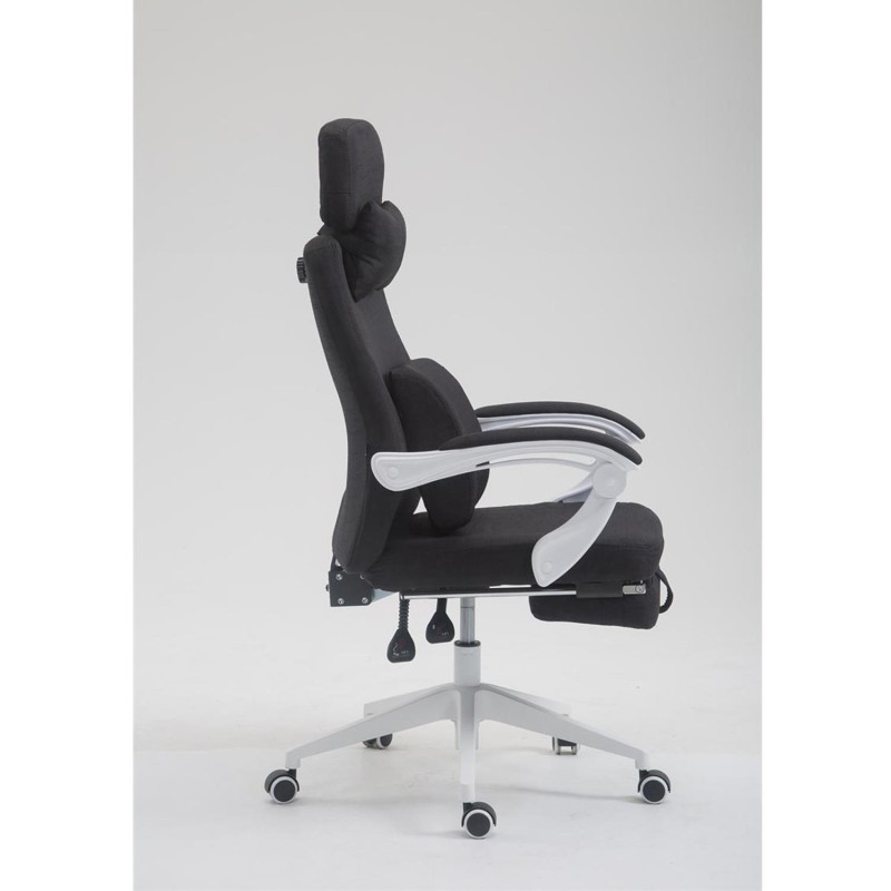 Sillón de Oficina ADRIANO, Reposapiés Extensible, color Negro