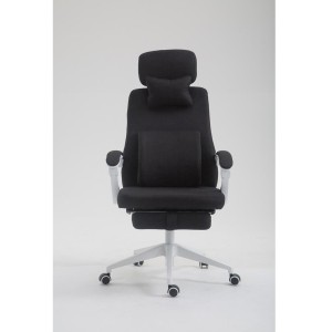 Sillón de Oficina ADRIANO, Reposapiés Extensible, color Negro