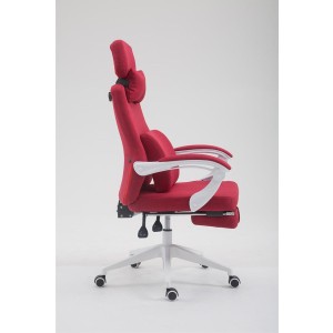 Sillón de Oficina ADRIANO, Reposapiés Extensible, color Negro