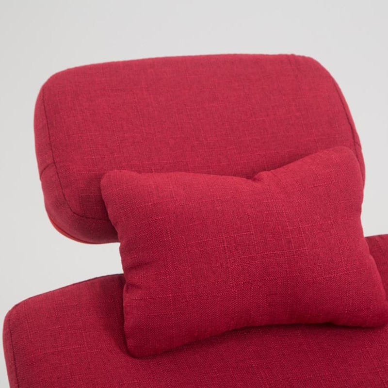 Sillón de Oficina ADRIANO, Reposapiés Extensible, color Negro