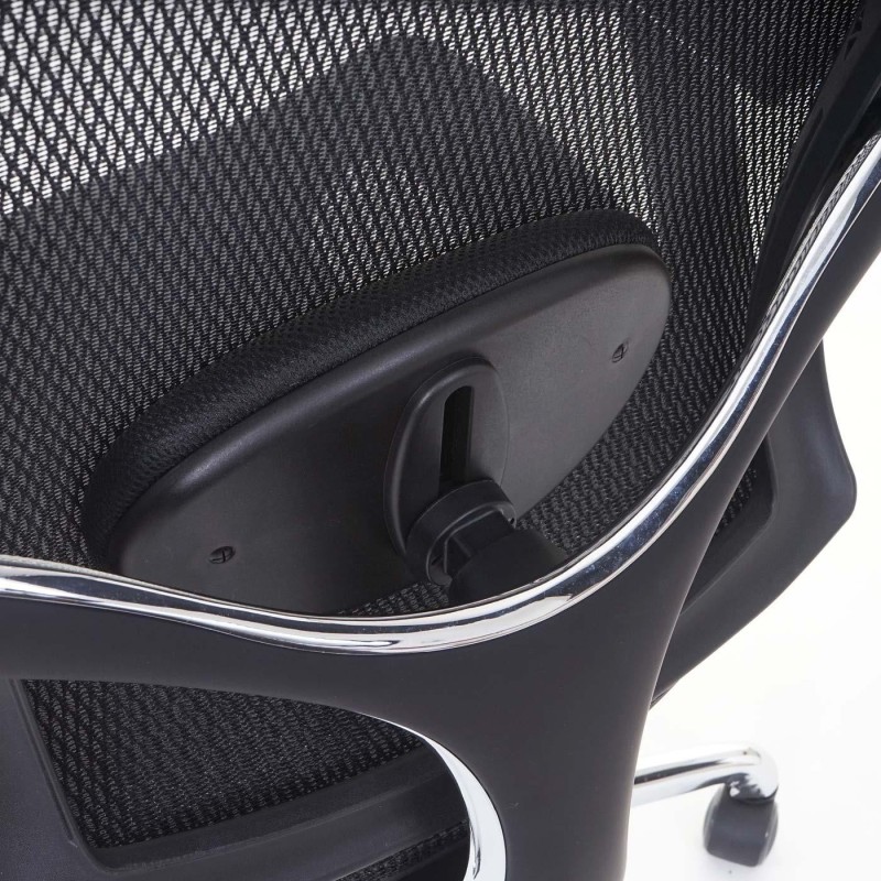 Silla Ergonómica TEIDE, ajustable, en malla negro