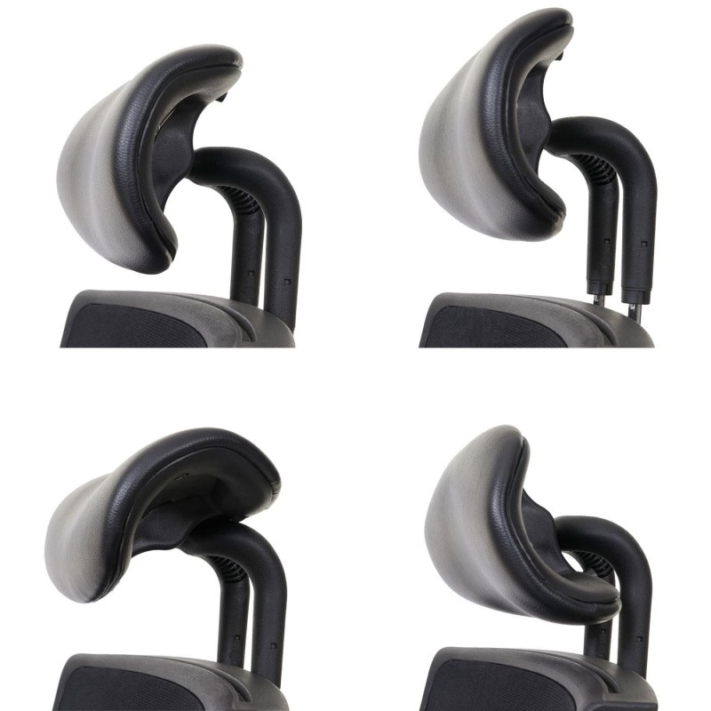 Silla Ergonómica TEIDE, ajustable, en malla negro