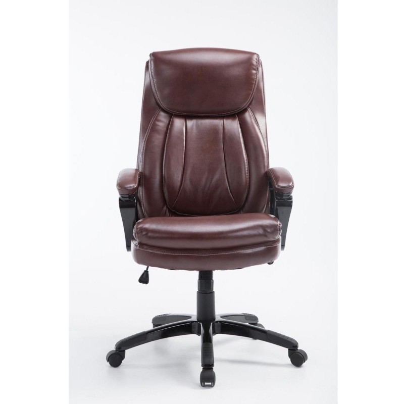 Sillón de Oficina TOMPA, Resistente hasta 150 kg, Gran acolchado, color Negro