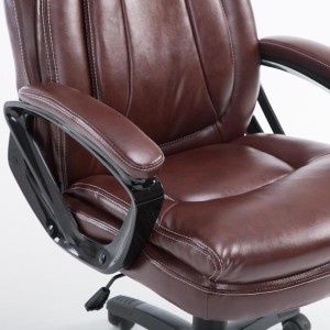 Sillón de Oficina TOMPA, Resistente hasta 150 kg, Gran acolchado, color Negro