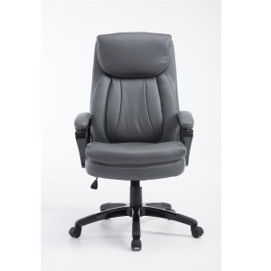 Sillón de Oficina TOMPA, Resistente hasta 150 kg, Gran acolchado, color Negro