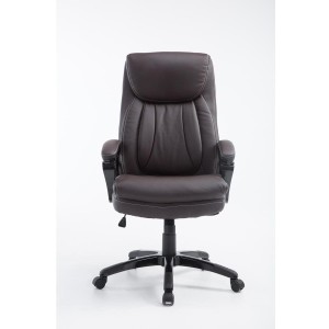 Sillón de Oficina TOMPA, Resistente hasta 150 kg, Gran acolchado, color Negro