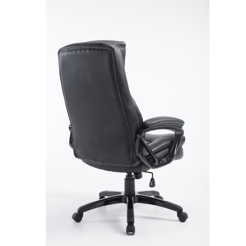 Sillón de Oficina TOMPA, Resistente hasta 150 kg, Gran acolchado, color Negro