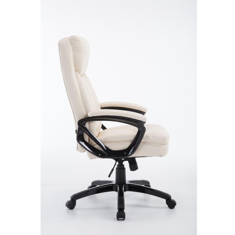 Sillón de Oficina TOMPA, Resistente hasta 150 kg, Gran acolchado, color Negro