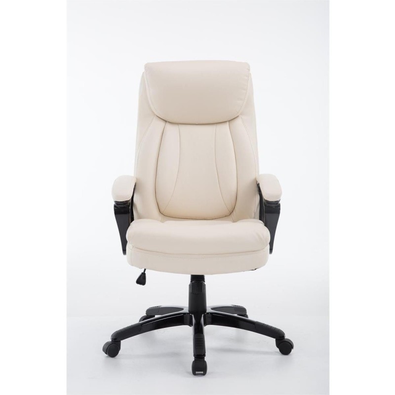 Sillón de Oficina TOMPA, Resistente hasta 150 kg, Gran acolchado, color Negro